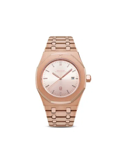 A Bathing Ape Type 9 Bapex 42mm In Pink