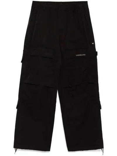 A Bathing Ape Used Cargo Trousers In Black