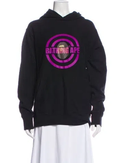 Pre-owned A Bathing Ape Vintage Graphic Print Hoodie In Black