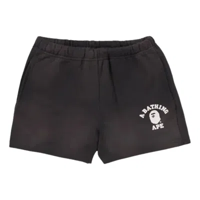 A Bathing Ape Vintage Washed College Sweat Shorts 'grey'