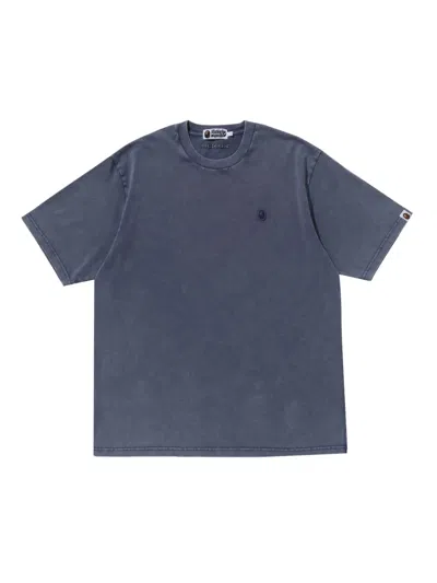 A Bathing Ape Washed T-shirt In Blue