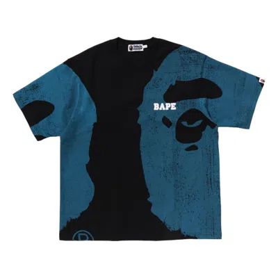 A BATHING APE A Bathing Ape Water Print College Relaxed Fit T-Shirt 'Black'