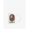 A Bathing Ape White Bape Ceramic Mug In White
