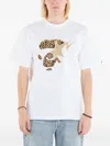 A Bathing Ape Wild Leopard Ape Face Sta T-shirt In White