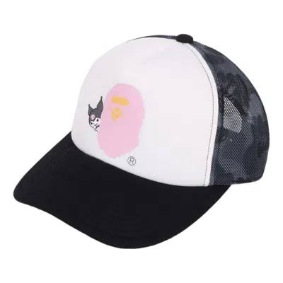 A Bathing Ape (wmns)  X Kuromi Abc Camo Mesh Cap 'black'