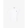 A Bathing Ape Womens White One Point Logo Cotton-pique Polo Shirt In White