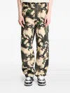 A Bathing Ape Camouflage-pattern Cotton Trousers In Green