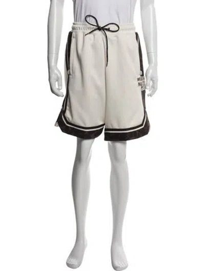 Pre-owned A Bathing Ape 'world Gone Mad' Athletic Shorts In Neutral
