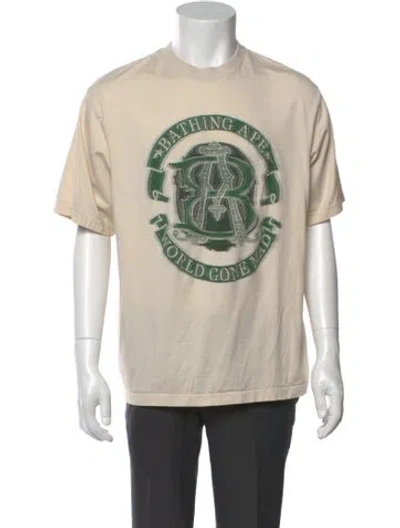 Pre-owned A Bathing Ape 'world Gone Mad' Graphic Print T-shirt In Neutral