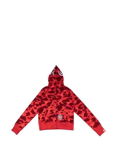 A Bathing Ape X Coca Cola Camouflage-print Sweatshirt In Red