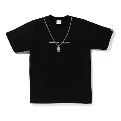 A Bathing Ape X Comme Des Garcon Osaka Baby Milo Chain #2 T-shirt 'black'