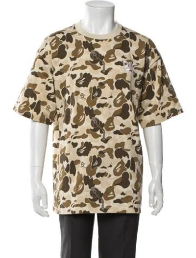 Pre-owned A Bathing Ape X Def Jam Camo Camouflage Print T-shirt W/ Tags In Neutral