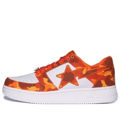 A Bathing Ape X Heron Preston Bape Sta 'white Orange'