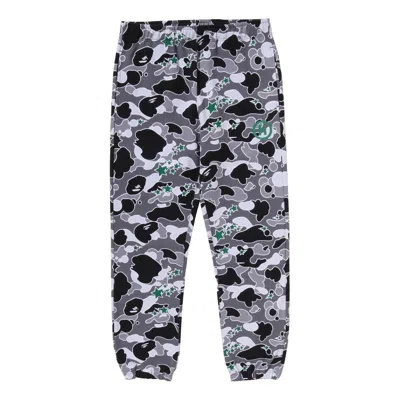 A Bathing Ape X Hidden Ny Psyche Camo Sweatpant 'grey' In Gray