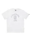 A Bathing Ape X Jjjjound College Short-sleeve T-shirt In White