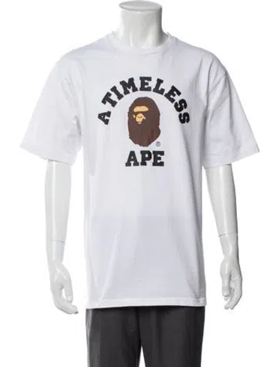 Pre-owned A Bathing Ape X Jjjjound College Timeless Graphic Print T-shirt In Multi