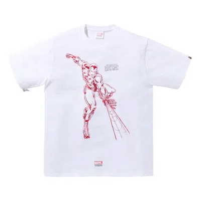 A Bathing Ape X Marvel Iron Man T-shirt 'white'