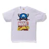 A Bathing Ape X Marvel Tee 'captain America' In Multi