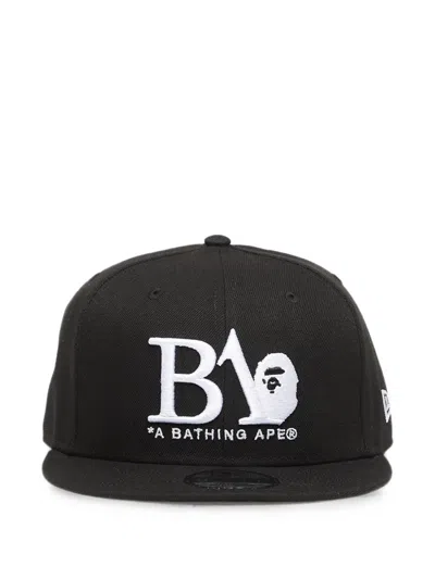 A Bathing Ape X New Era 9fifty Baseball Cap In Black