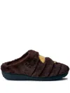A Bathing Ape X Subu Ape Head Slippers In Brown