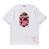 A Bathing Ape X Undefeated Shanghai Limited Ape Head Tee 'white Pink'