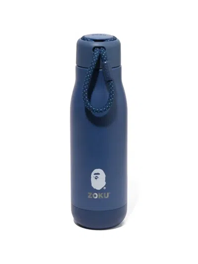 A Bathing Ape X Zoku Logo-print Bottle In Blue