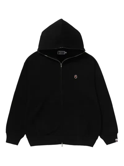 A Bathing Ape Zip-up Hoodie In Black