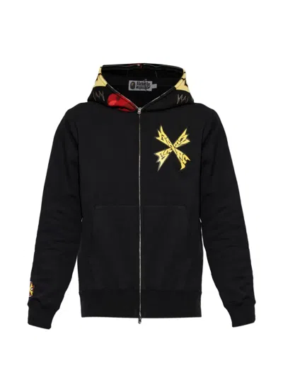 A Bathing Ape Zip-up Hoodie In Black