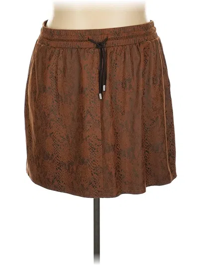 Pre-owned A Beautiful Soul Casual Skirt In Brown