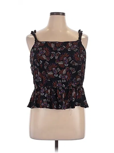 Pre-owned A Beautiful Soul Sleeveless Top Black Halter Neckline Tops