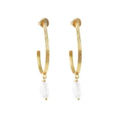 A Beautiful Story Earrings Attracted In Gold