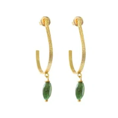 A Beautiful Story Earrings Attracted In Green