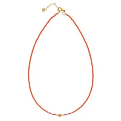 A Beautiful Story Necklace Excitement In Orange