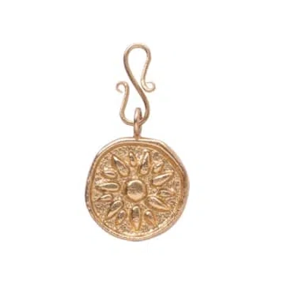A Beautiful Story Sun Vintage Coin Charm Gold Plated