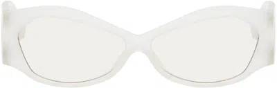 A Better Feeling Gray Alka Sunglasses In White