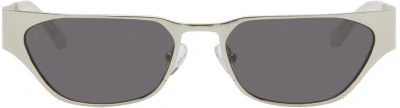 A Better Feeling Silver Echino Sunglasses In Neutral