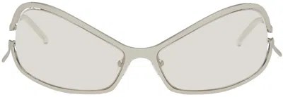 A Better Feeling Silver Numa Sunglasses In White