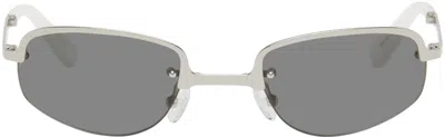 A Better Feeling Silver Siron Sunglasses In Metallic