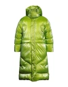 A Better Mistake Man Puffer Lime Green Size 2 Polyester, Polyurethane In Green