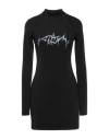 A Better Mistake Woman Mini Dress Black Size 3 Viscose, Elastane In Black