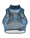 A Better Mistake Woman Top Bright Blue Size 2 Polyester, Elastane In Blue