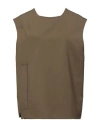 A Better Mistake Woman Top Khaki Size 6 Wool In Beige
