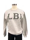 A Blessed Texas Mess Women's Puff Lettering Lbi Crewneck Sweater In Gray In Gray