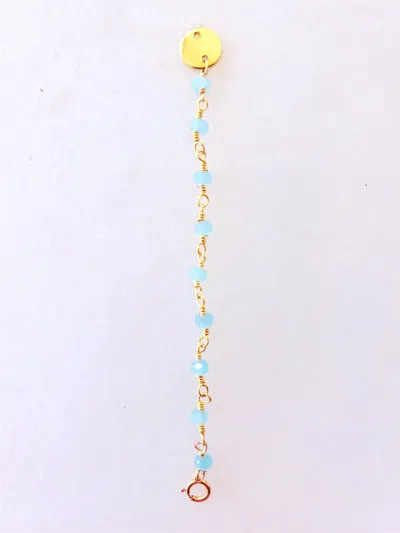 A Blonde And Her Bag Semi-precious Bead Necklace Extender In Multi