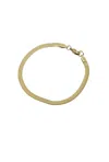 A Blonde And Her Bag Snake Chain Gold Bracelet In Gold