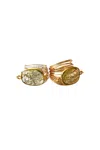 A Blonde And Her Bag Torrey Ring In Golden Rutilated Quartz In Gold