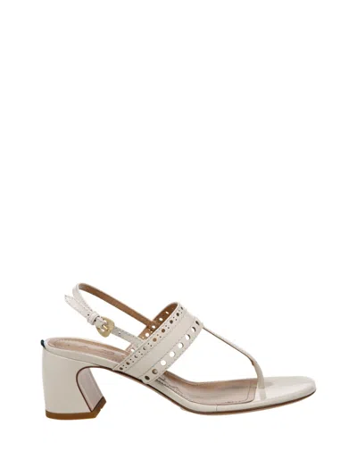 A. Bocca Perforated Leather Sandals In Neutrals