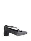 A. Bocca Rhinestone-embellished Satin Pumps With Cut-out Detail
