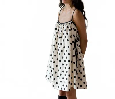 A Bronze Age Breezy Dress In Polka Dot In Multi