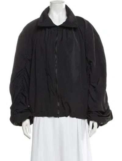 Pre-owned A Bronze Age Nylon Bomber Jacket W/ Tags In Gray